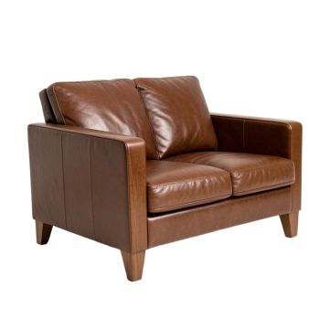 Hardee 86 '' Genuine Leather Tuxedo Arm Sofa (synthetic illustration; no displayed measurements)
