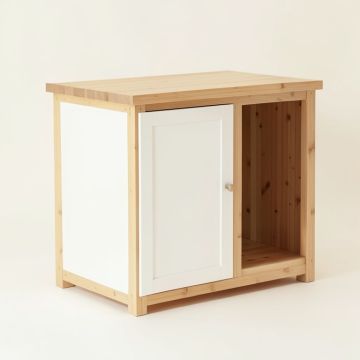 Slate Dell Freestanding Laundry Folding Counter - White (synthetic illustration; no displayed measurements)