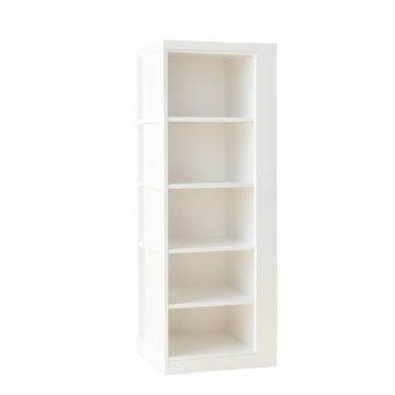 Alder Edge Narrow Cubby Tower - White