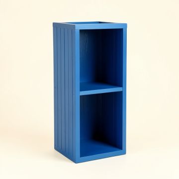 River Bend Narrow Cubby Tower - Blue (synthetic illustration; no displayed measurements)