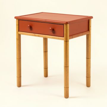 Bay Edge Side Table - Terracotta (synthetic illustration; no displayed measurements)