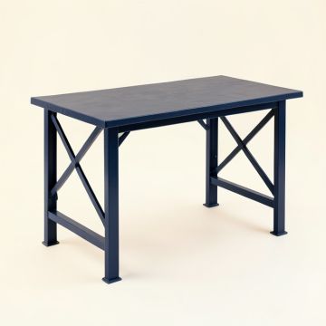 Heath Crest Empty Workshop Workbench - Navy (synthetic illustration; no displayed measurements)