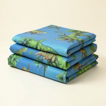 Mod Dinosaur 3 Piece Sheet Set (synthetic illustration; no displayed measurements)