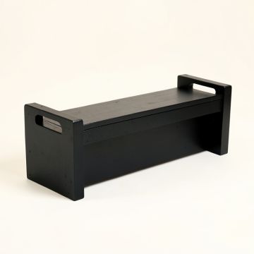 Elm Brook Narrow Outdoor Storage Bench - Black (synthetic illustration; no displayed measurements)