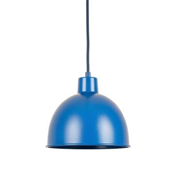 Heath Bend Pendant Light Suspended From One Plain Cable - Blue