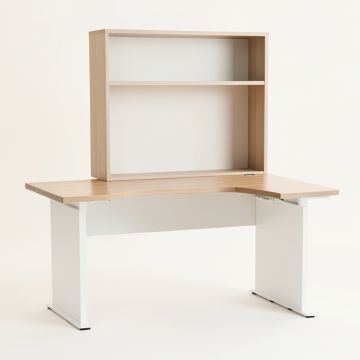 Klinger L-Shape Desk With Hutch (synthetic illustration; no displayed measurements)
