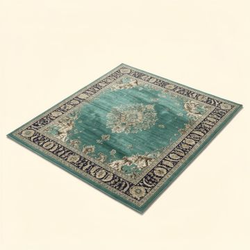 Oriental Teal Indoor/Outdoor Area Rug (synthetic illustration; no displayed measurements)