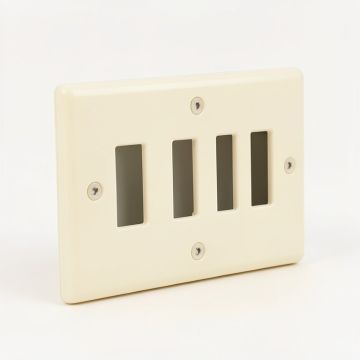 Lexan 5-Gang Toggle Light Switch Wall Plate (synthetic illustration; no displayed measurements)