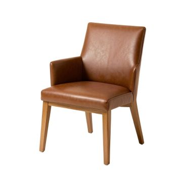 Malonne Faux Leather Solid Wood Parsons Chair