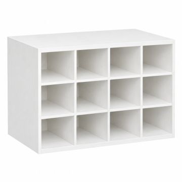Pine Bluff Empty Mug-Storage Cabinet Insert - White