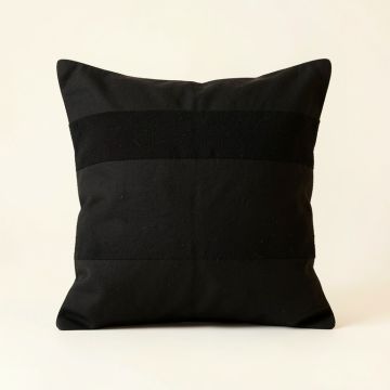 Pine Crest Filled Accent Pillow - Black (synthetic illustration; no displayed measurements)