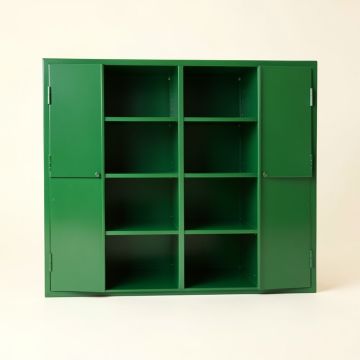 Olive Bend Empty Mug-Storage Cabinet Insert - Green (synthetic illustration; no displayed measurements)