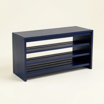Stone Bend Shoe Storage Bench - Navy (synthetic illustration; no displayed measurements)