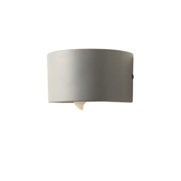 Lake Crest Wall Sconce Mounted On A Plain Wall - Gray
