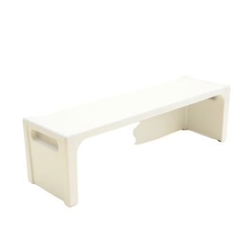 Cedar Crest Narrow Outdoor Storage Bench - White