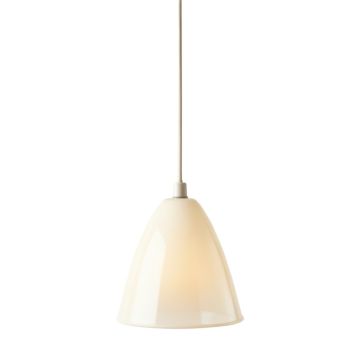 Summit Bend Pendant Light Suspended From One Plain Cable - Ivory