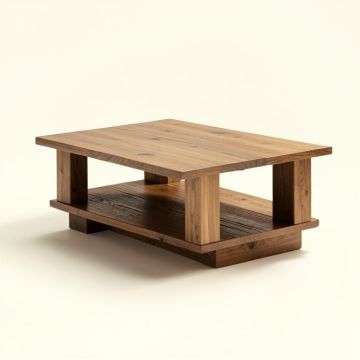 Risner Solid Wood Coffee Table With Storage (synthetic illustration; no displayed measurements)