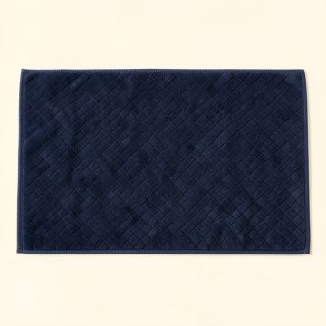 Stone Bluff Bath Mat - Navy (synthetic illustration; no displayed measurements)