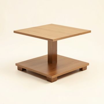Hytop Floor Shelf Coffee Table With Storage (synthetic illustration; no displayed measurements)