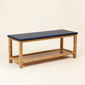 Holly Field Indoor Bench - Navy (synthetic illustration; no displayed measurements)