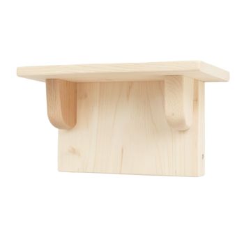 Clay Dell Wall-Mounted Entryway Organizer Shelf - Ivory