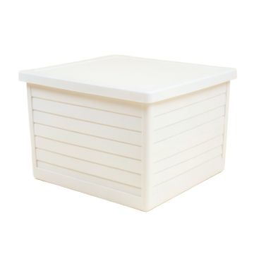 Heath Bridge Closed Outdoor Storage Box - White