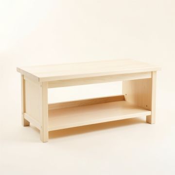 Birch Brook Indoor Bench - Ivory (synthetic illustration; no displayed measurements)