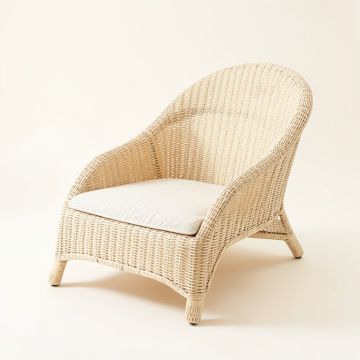 Dawn Dale Outdoor Lounge Chair - Cream (synthetic illustration; no displayed measurements)