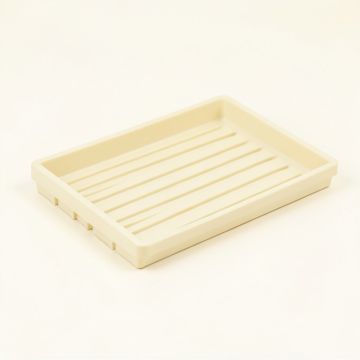 Stone Bluff Empty Under-Desk Cable Tray - Cream (synthetic illustration; no displayed measurements)