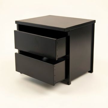 Rowan Dale Small-Parts Storage Drawer Cabinet - Black (synthetic illustration; no displayed measurements)