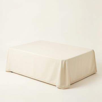 Olive Bend Flat Bed Sheet - Cream (synthetic illustration; no displayed measurements)