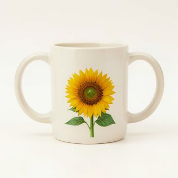 Ismail Make A Garden Out Of Life Sunflowers Inspirational Quotes Coffee Mug (synthetic illustration; no displayed measurements)