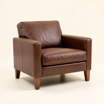 Telfair 64 '' Leather Match Tuxedo Arm Loveseat (synthetic illustration; no displayed measurements)