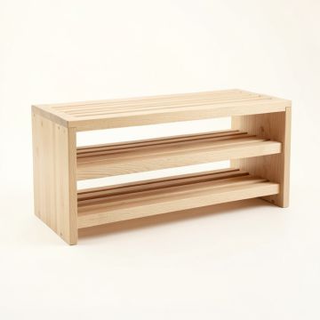 Heath Bluff Shoe Storage Bench - Beige (synthetic illustration; no displayed measurements)