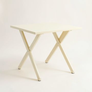 Summit Arc Patio Table - Cream (synthetic illustration; no displayed measurements)