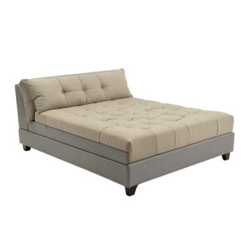 Fort Calhoun Tufted Upholstered Low Profile Platform Bed