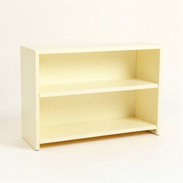 Reed Bluff Low Bookcase - Cream (synthetic illustration; no displayed measurements)