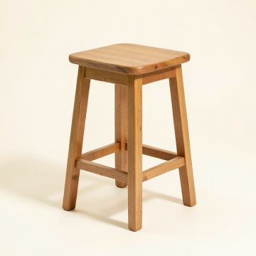Abramowitz Solid Wood Bar & Counter Stool (synthetic illustration; no displayed measurements)