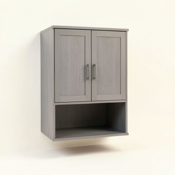 Cove Crossing Wall-Mounted Laundry Cabinet - Gray (synthetic illustration; no displayed measurements)