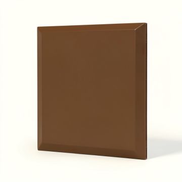 Rhombus Play 14 '' X 48.5 '' Solid Wood Wall Paneling In Matte Brown (synthetic illustration; no displayed measurements)