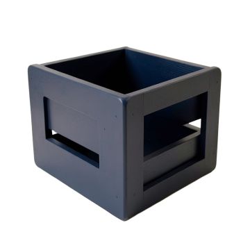 Vale Arc Empty Furniture-Style Pet Crate - Navy