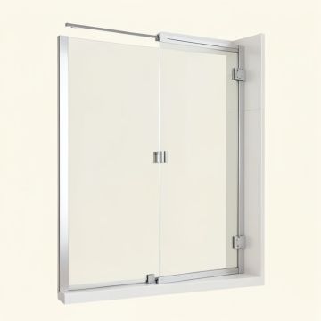 Elan 68 '' W X 74 '' H Single Sliding Frameless Shower Door With Rollerdisk™ Technology (synthetic illustration; no displayed measurements)