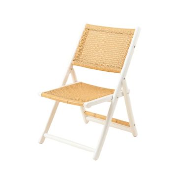 Dawn Branch Folding Outdoor Chair - White