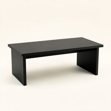 Ridge Bridge Desktop Monitor Riser - Black (synthetic illustration; no displayed measurements)