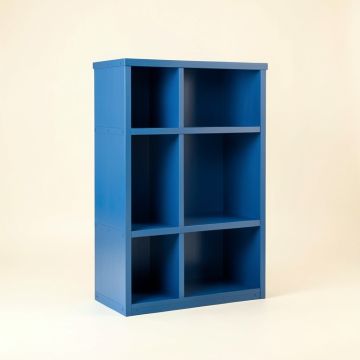 Clay Canyon Freestanding Bookcase - Blue (synthetic illustration; no displayed measurements)