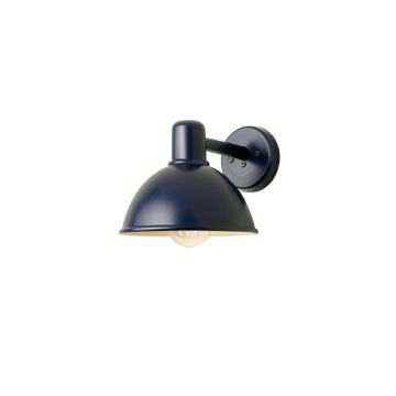 Laurel Canyon Wall Sconce Mounted On A Plain Wall - Navy