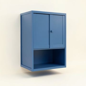Alder Branch Wall-Mounted Laundry Cabinet - Blue (synthetic illustration; no displayed measurements)