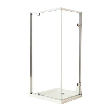 Elan 52 '' - 56 '' W X 74 '' H Single Sliding Frameless Shower Door With Rollerdisk™ Technology