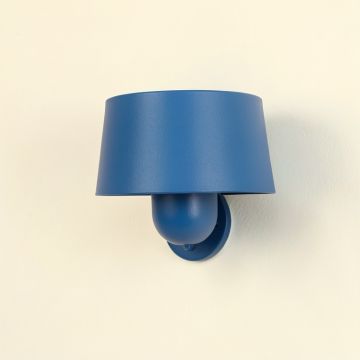 Stone Bridge Wall Sconce Mounted On A Plain Wall - Blue (synthetic illustration; no displayed measurements)