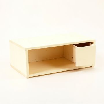 Fern Crossing Shoe Storage Bench - Ivory (synthetic illustration; no displayed measurements)